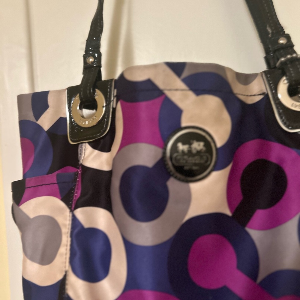 Coach Colorful Geometric Tote Bag